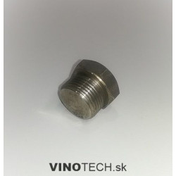 Zátka INOX plná vonkajší závit