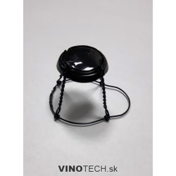 Košík na sekt- agrafa čierna