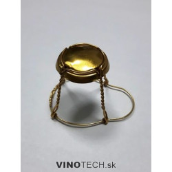 Košík na sekt- agrafa zlatá