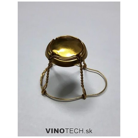 Košík na sekt- agrafa zlatá